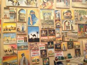 Painting for sale in the souks of the Medina of Fez. Photo by Benjamin Villanti-MWN