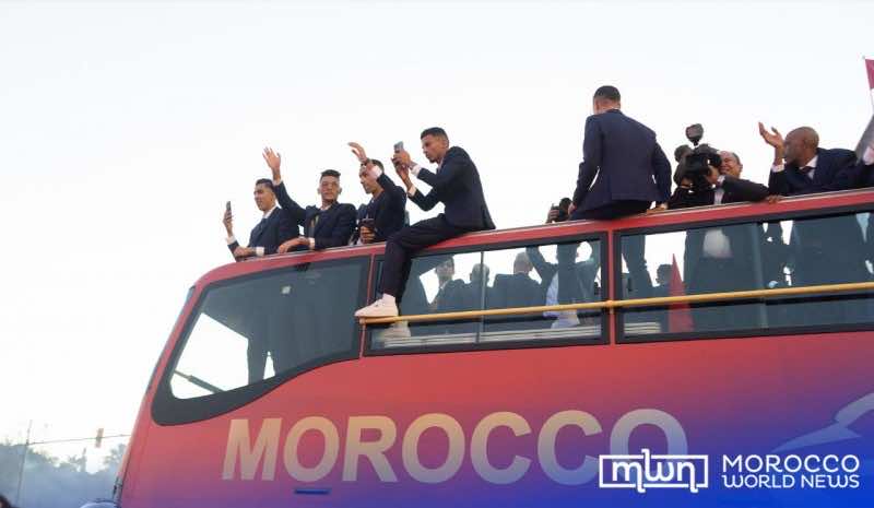 In Pictures Moroccos Atlas Lions Welcome Ceremony As It Happened