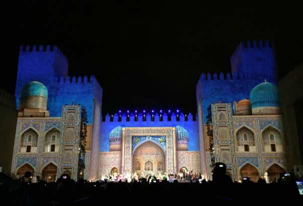 Center stage at Bab Makina in Fes to kick off the 22nd annual Fes Festival Of World Sacred Music. Photo by Salah Ghrissi