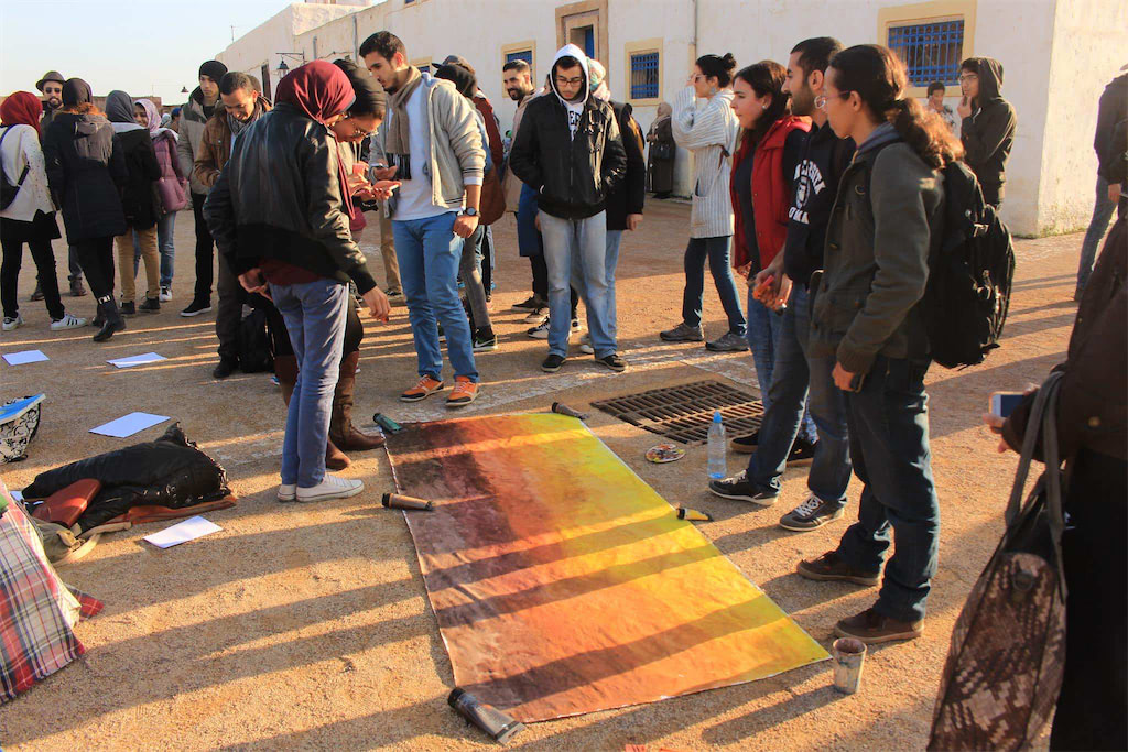 young moroccans celebrate 3rd annual street art