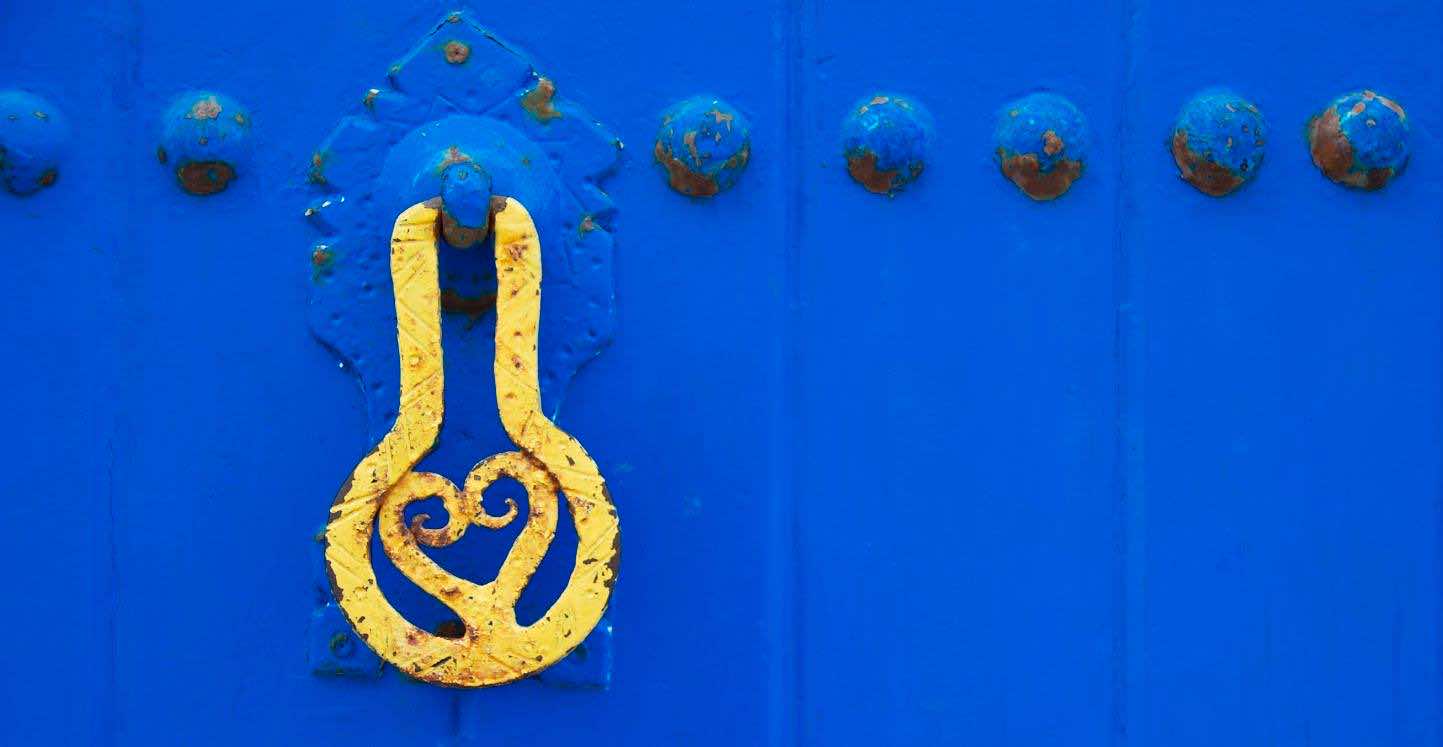 One of many of the doors in Oudaya on April 11, 2017 in Rabat Morocco. Photo by Tyler Brock/ Morocco World News