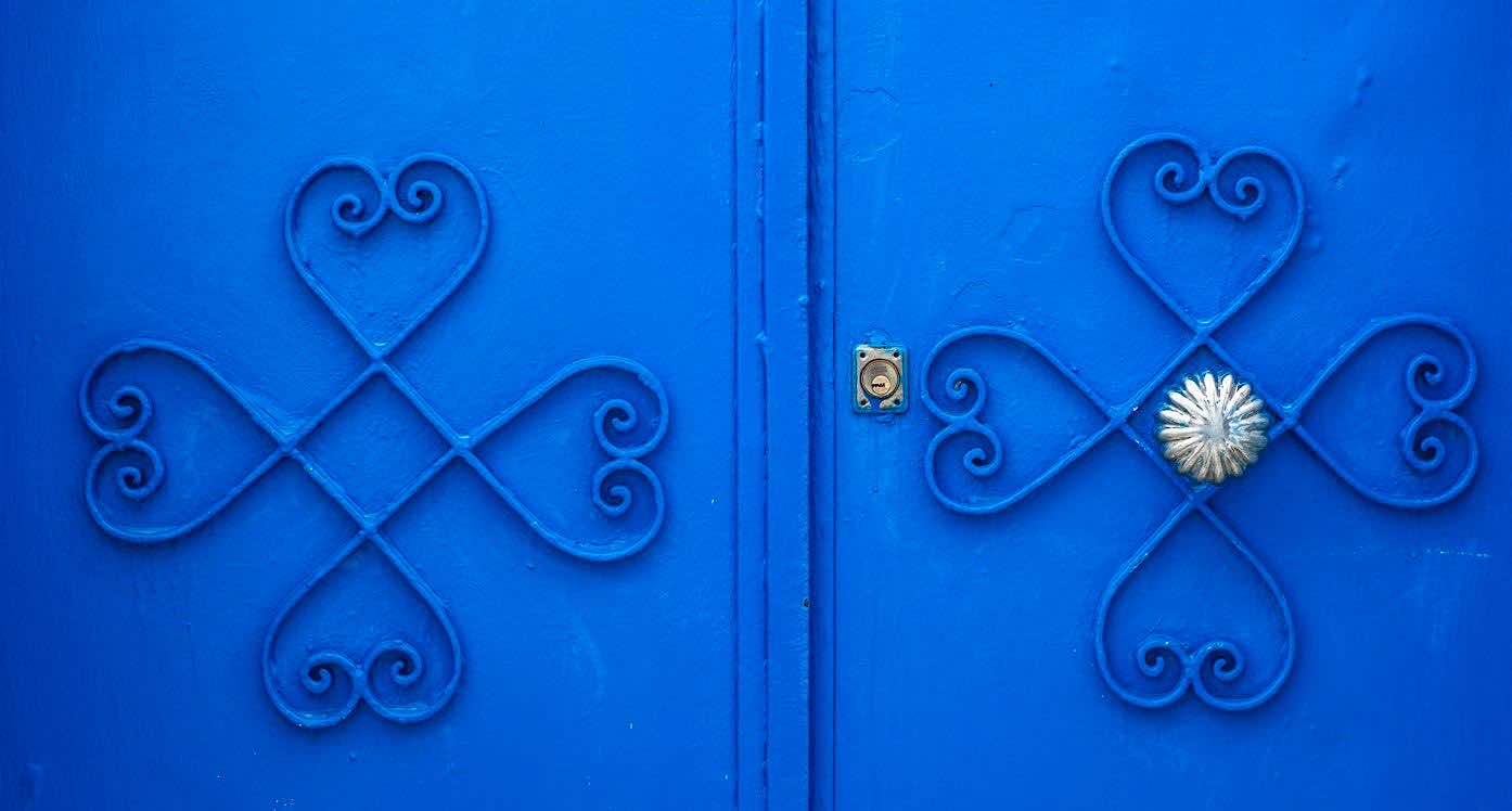 One of many of the doors in Oudaya on April 11, 2017 in Rabat Morocco. Photo by Tyler Brock/ Morocco World News