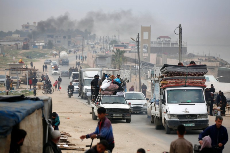 Palestinians Exodus Continues As They Flee Rafah To Central Gaza 0920