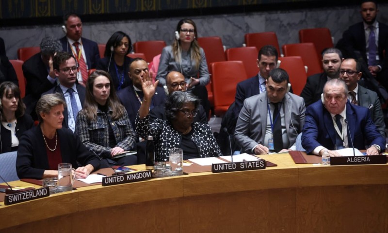 US Vetoes Latest UN Security Council Resolution On Gaza Ceasefire