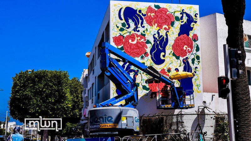 Japanese artist, Kaori Izumiya, adorns the streets of Rabat