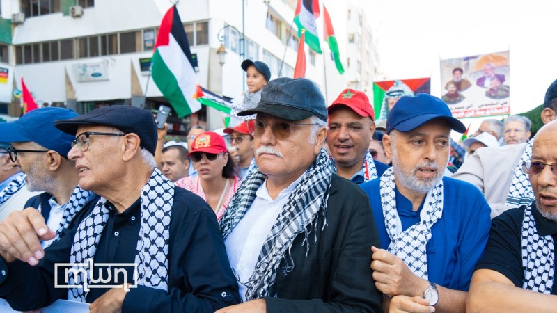 Political leaders during the protest
