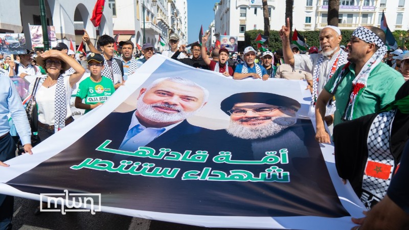 &nbsp;protestors also denounced the IOF’s relentless campaign in Lebanon
