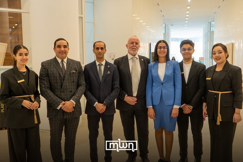 Assia Hadi (on the right) has been working alongside a group of students for a month to organize this event.
